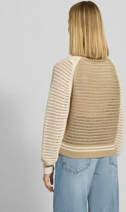 Drykorn Gebreid jack met opstaande kraag model 'NALFY'