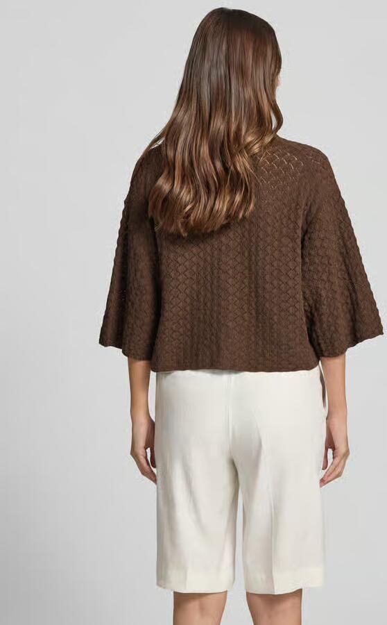 Drykorn Gebreid shirt met 3 4-mouwen en knoopsluiting model 'LOYSIA' - Foto 2