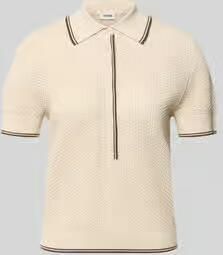 Drykorn Gebreid shirt met polokraag en knoopsluiting model 'MEROPE'