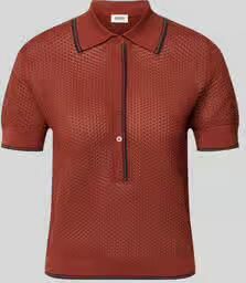 Drykorn Gebreid shirt met polokraag en knoopsluiting model 'MEROPE'
