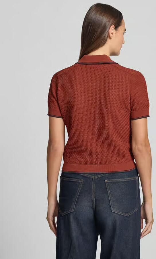 Drykorn Gebreid shirt met polokraag en knoopsluiting model 'MEROPE' - Foto 2