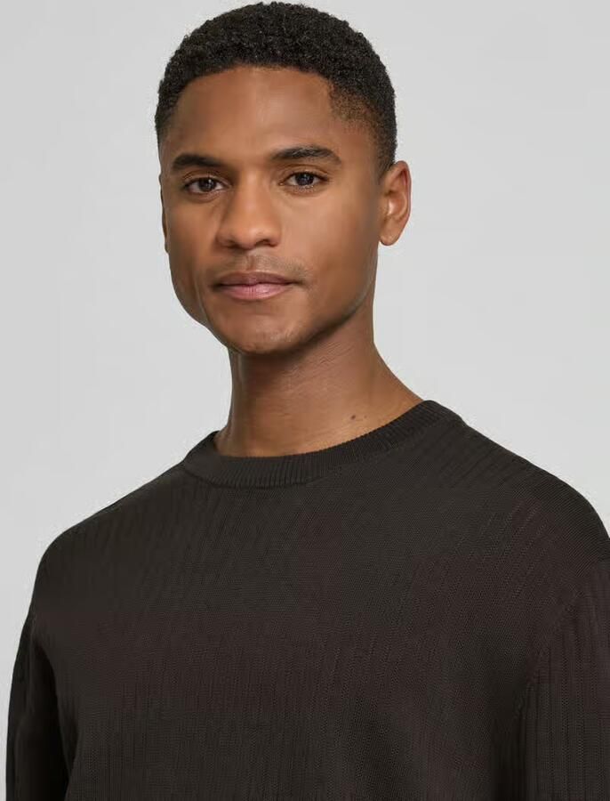 Drykorn Gebreid shirt met ronde hals model 'DERICO'
