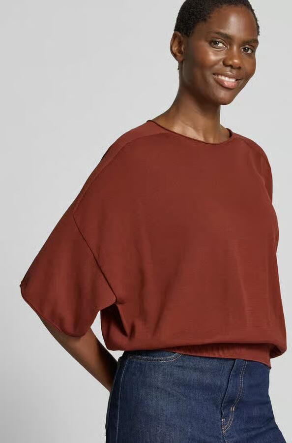 Drykorn Gebreid shirt met ronde hals model 'DILARY'