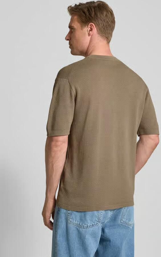 Drykorn Gebreid shirt met structuurmotief model 'Derico'