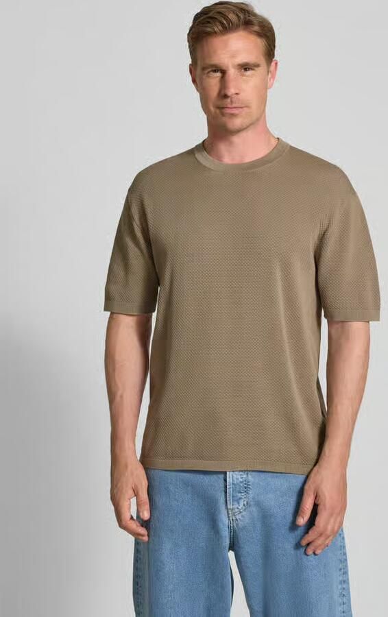 Drykorn Gebreid shirt met structuurmotief model 'Derico' - Foto 2