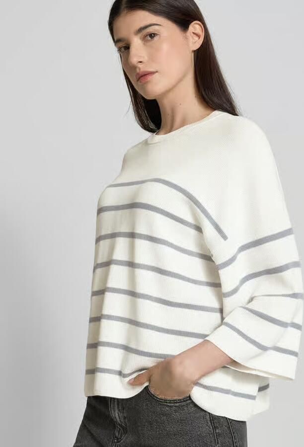 Drykorn Gebreide pullover met 3 4-mouwen model 'NILAY'