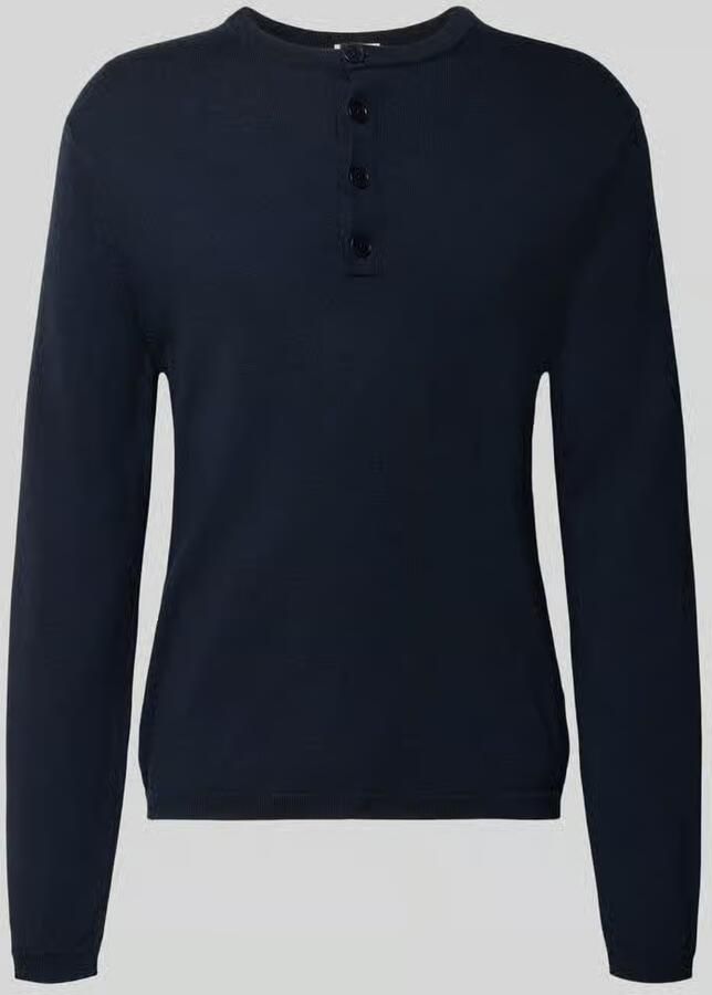 Drykorn Gebreide pullover met henley-kraag - Foto 2