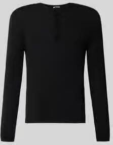 Drykorn Gebreide pullover met henley-kraag