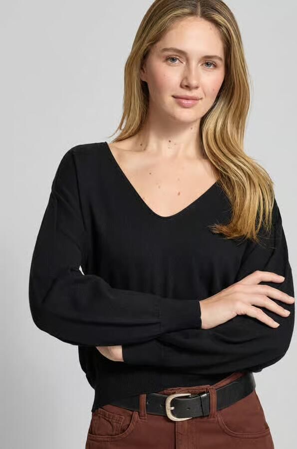 Drykorn Gebreide pullover van een mix van katoen en kasjmier model 'RISORY' - Foto 2