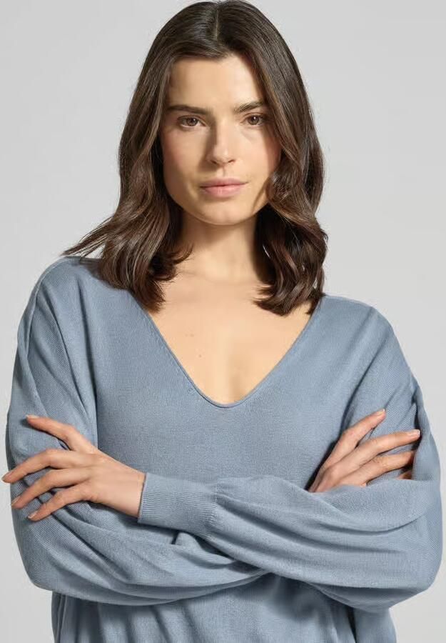 Drykorn Gebreide pullover van een mix van katoen en kasjmier model 'RISORY' - Foto 2