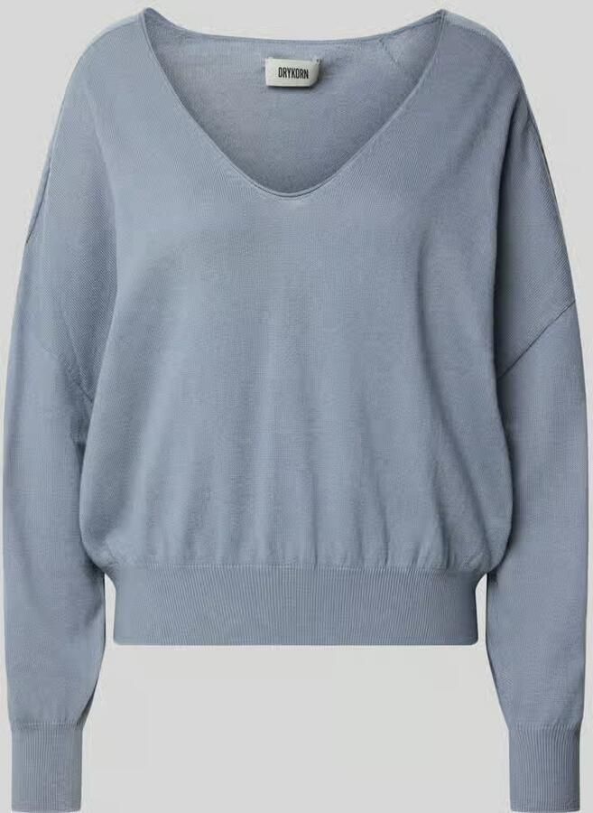 Drykorn Gebreide pullover van een mix van katoen en kasjmier model 'RISORY'
