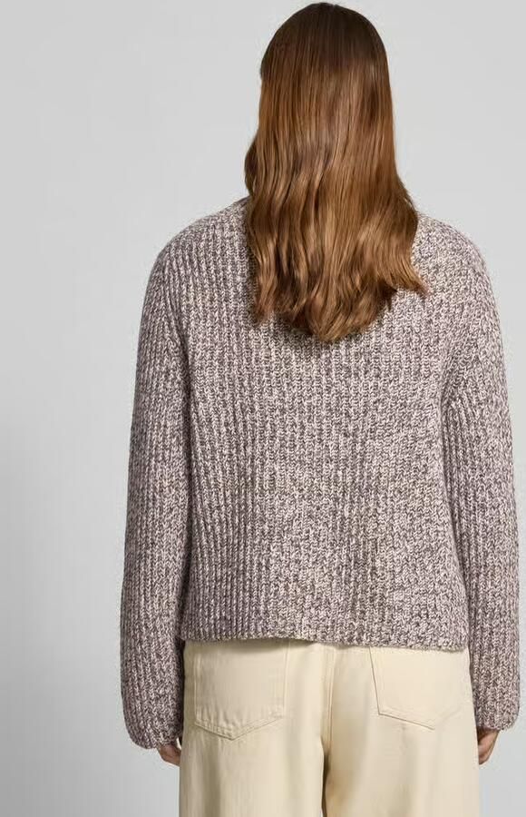 Drykorn Gebreide pullover met geribde opstaande kraag model 'VARISA'