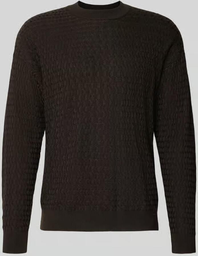 Drykorn Gebreide pullover van mix van viscose en wol model 'VALDRIK'