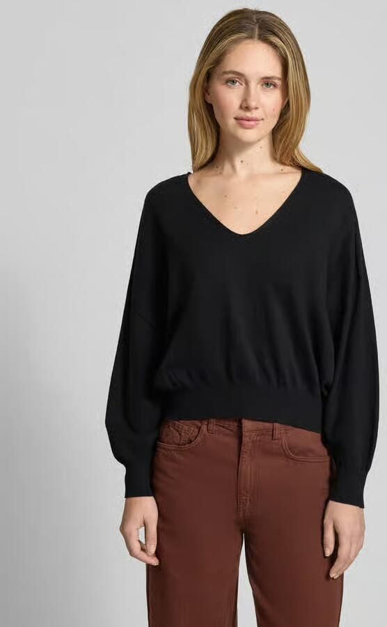 Drykorn Gebreide pullover van een mix van katoen en kasjmier model 'RISORY' - Foto 4