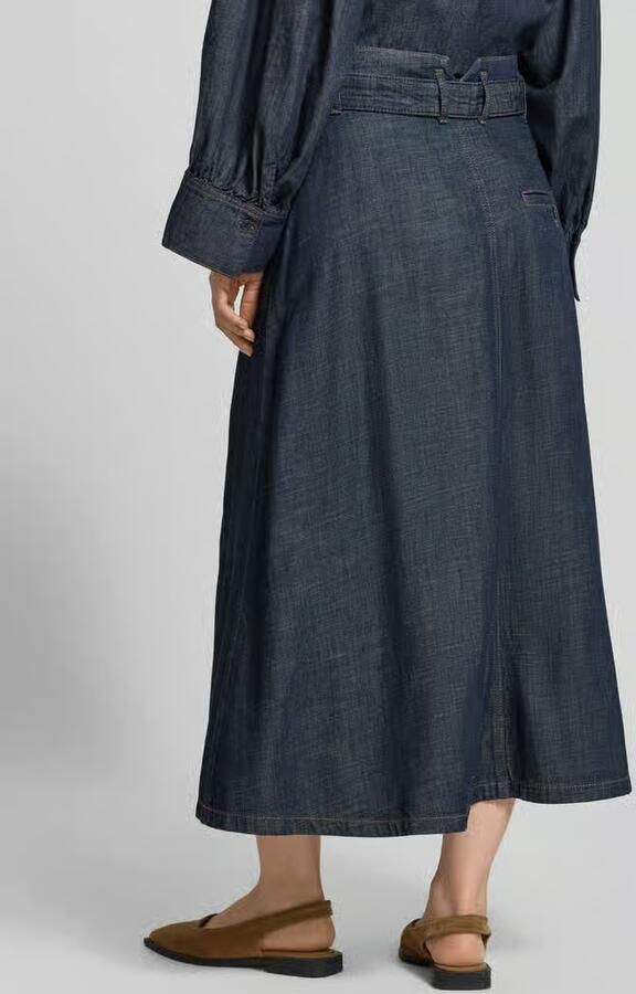 Drykorn jeansrok van lyocellmix met strikceintuur model 'EDMEA' - Foto 3