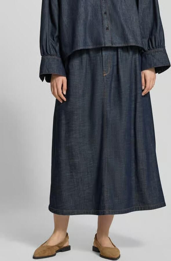 Drykorn jeansrok van lyocellmix met strikceintuur model 'EDMEA' - Foto 2