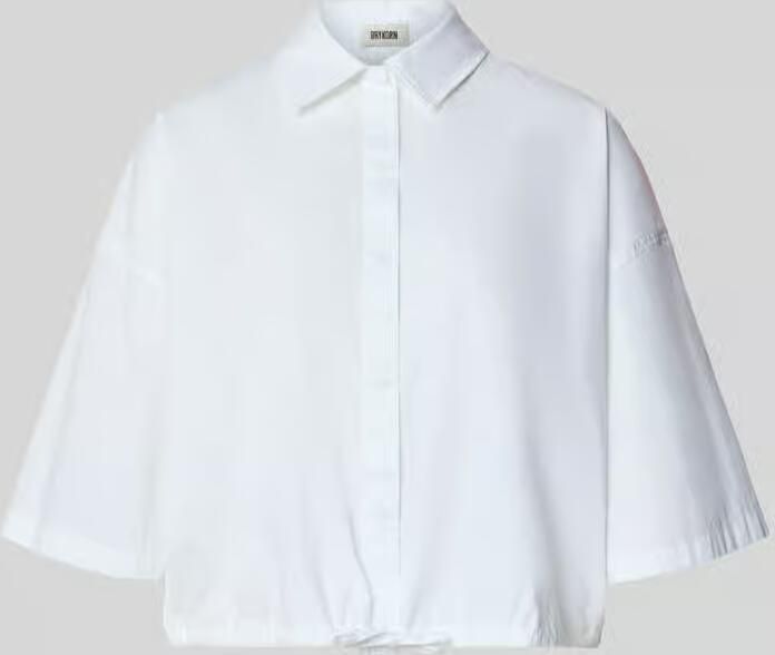 Drykorn Kort blouseshirt met tunnelkoordafwerking