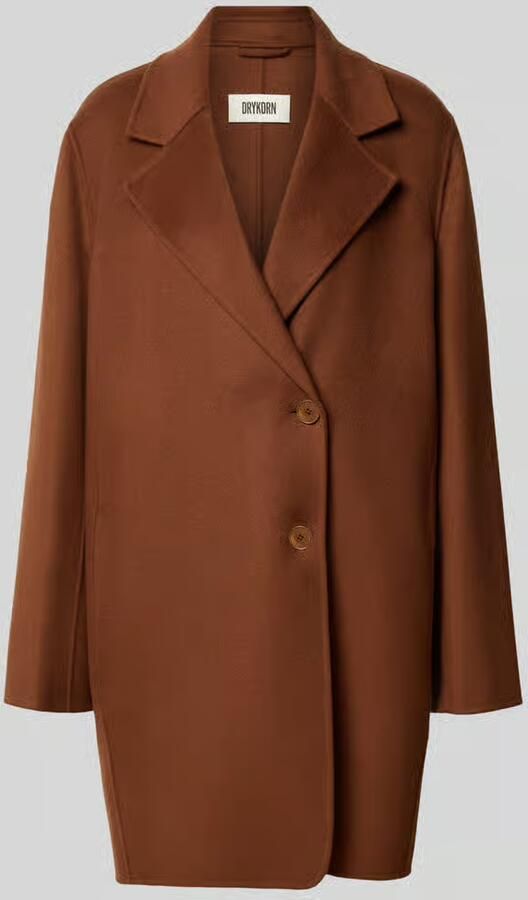 Drykorn Lange jas met reverskraag model 'RYTON'