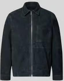 Drykorn Leren jack met ritssluiting model 'JERSON'
