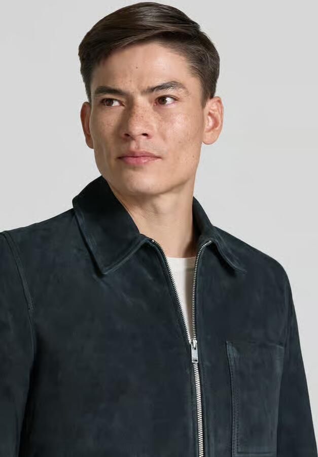 Drykorn Leren jack met ritssluiting model 'JERSON'