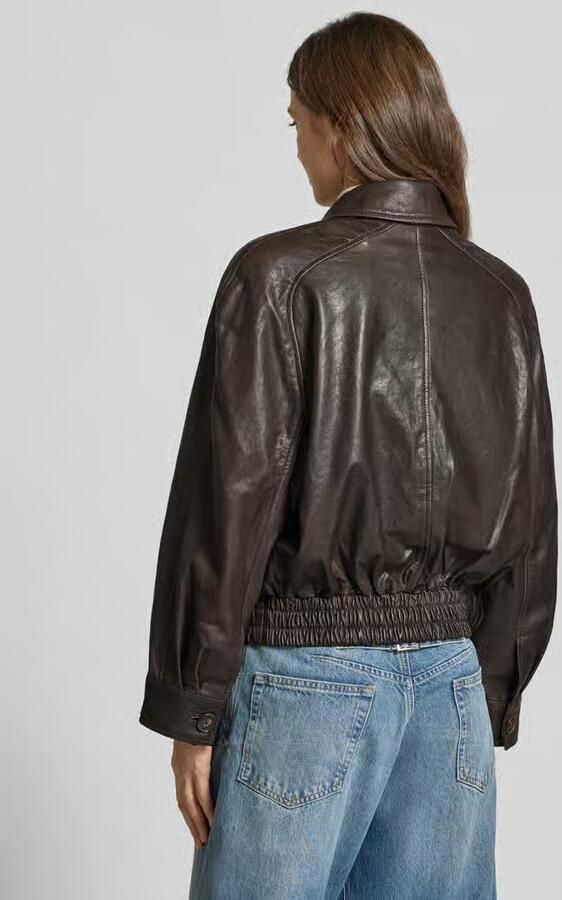 Drykorn Leren jack met ritssluiting model 'PATNEY' - Foto 3