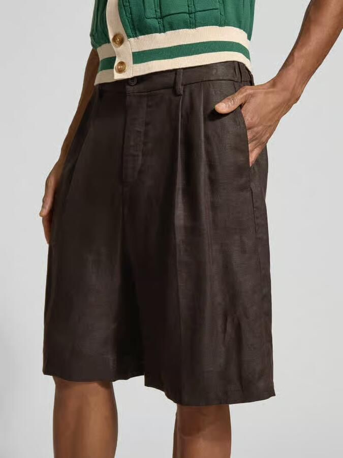 Drykorn Linnenshorts van puur linnen