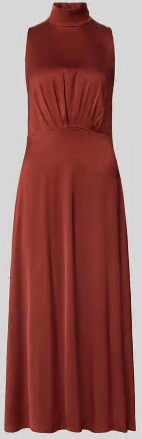 Drykorn Maxi-jurk met opstaande kraag en draperieën model 'AMABEL'