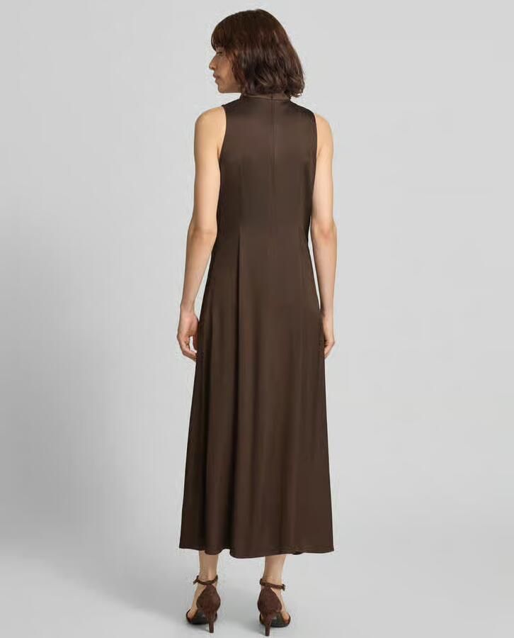 Drykorn Maxi-jurk met opstaande kraag en draperieën model 'AMABEL' - Foto 2