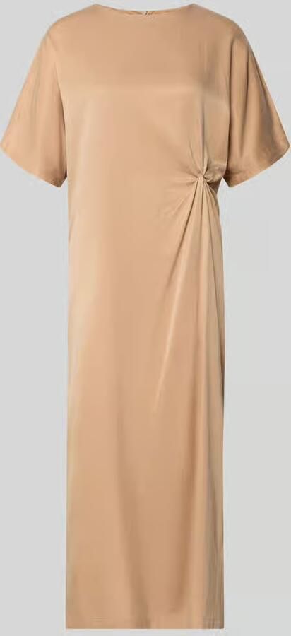 Drykorn midi-jurk met knoopdetail model 'INDAH' - Foto 2