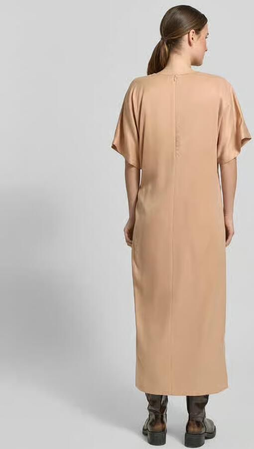 Drykorn midi-jurk met knoopdetail model 'INDAH' - Foto 3