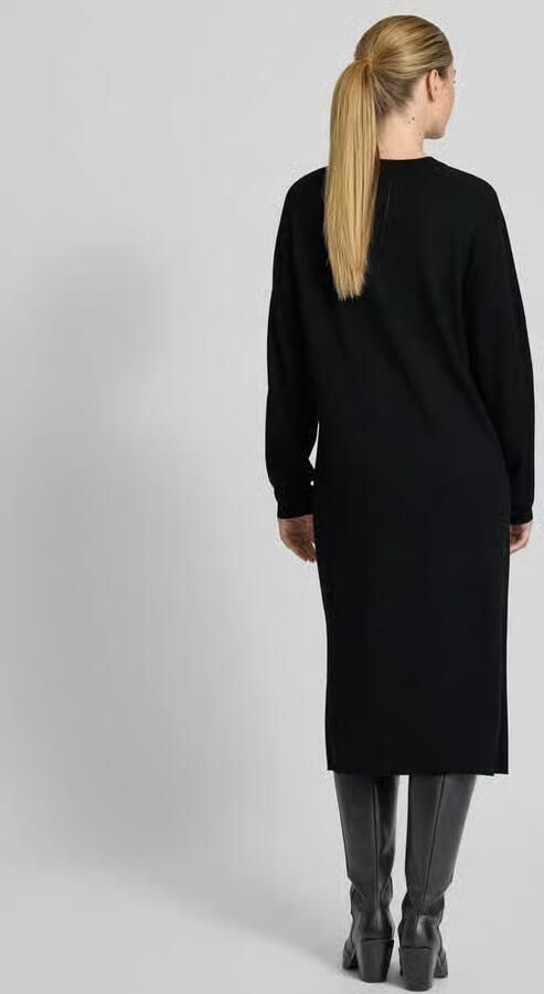 Drykorn Relaxed fit midi-jurk van zuivere scheerwol model 'Rimone'