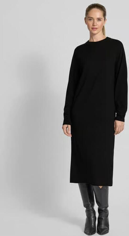 Drykorn Relaxed fit midi-jurk van zuivere scheerwol model 'Rimone' - Foto 2