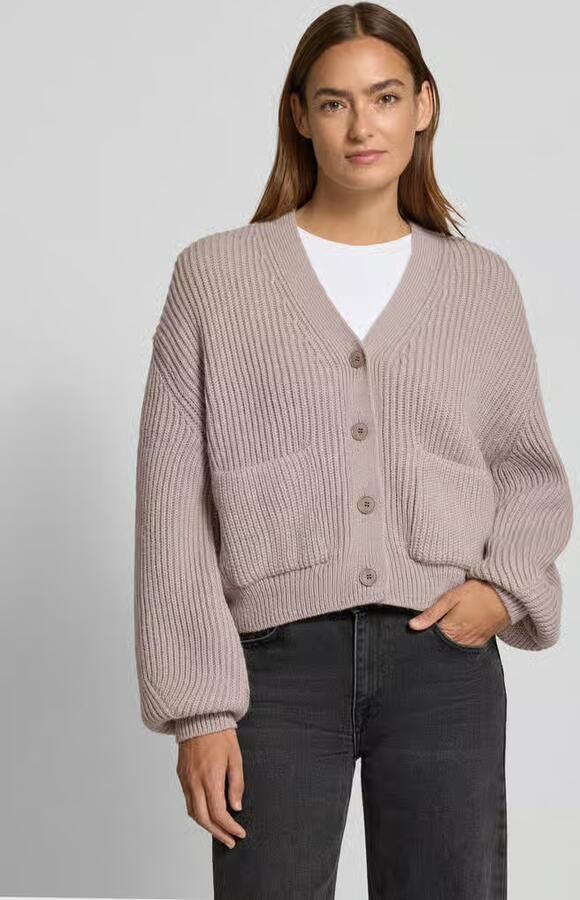 Drykorn Oversized gebreid jack met wol - Foto 2