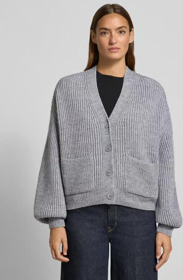 Drykorn Oversized gebreid jack met wol - Foto 2