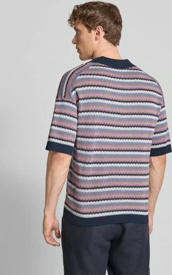 Drykorn Oversized poloshirt met V-hals model 'LAURENZZO'