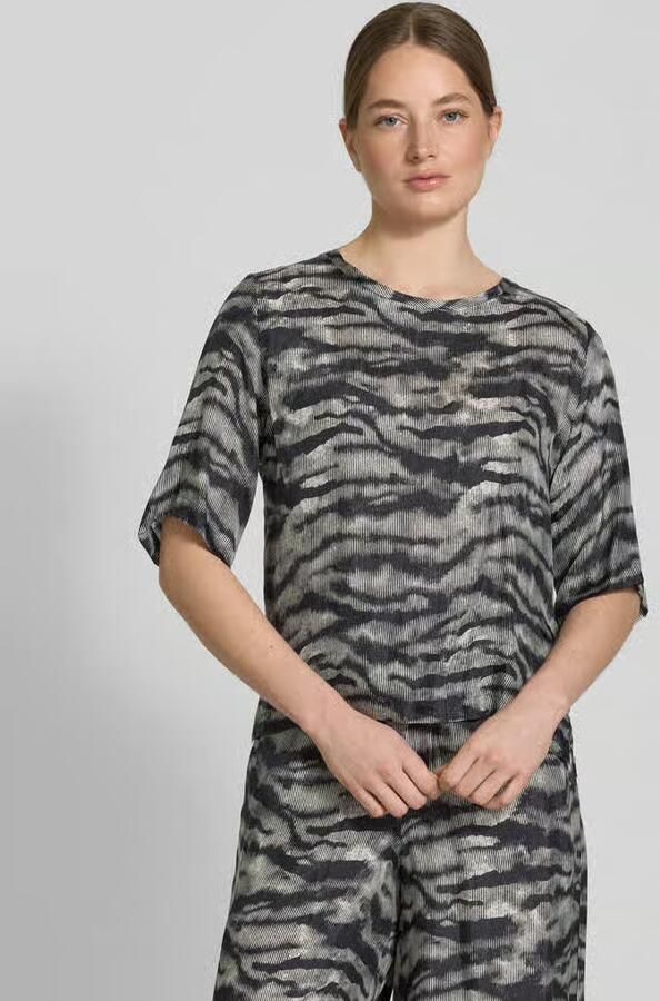 Drykorn Regular fit blouseshirt met ronde hals model 'DIEDRA' - Foto 3