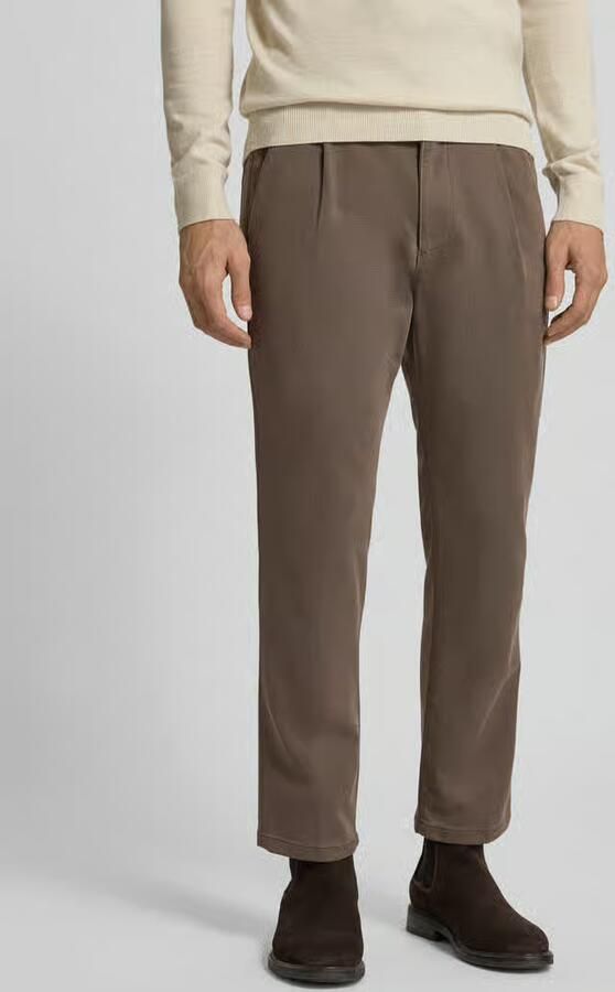 Drykorn Regular fit broek met bandplooien model 'CHASY' - Foto 3