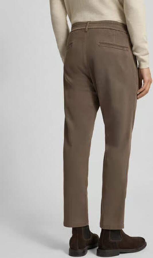 Drykorn Regular fit broek met bandplooien model 'CHASY' - Foto 4