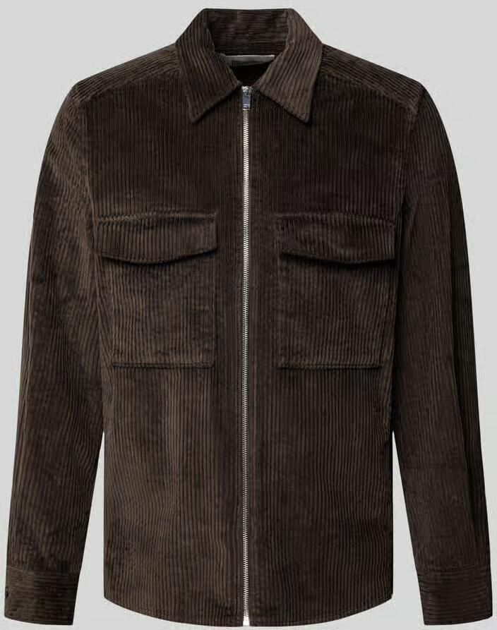 Drykorn Regular fit cordjack van katoenmix
