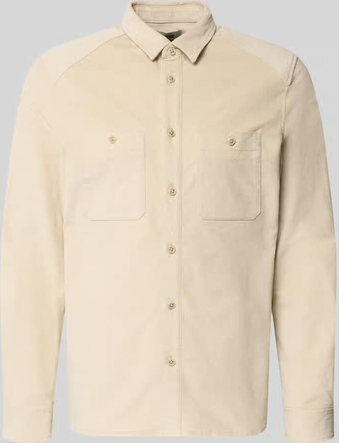 Drykorn Regular fit hemdjack met kentkraag model 'NOVEN'