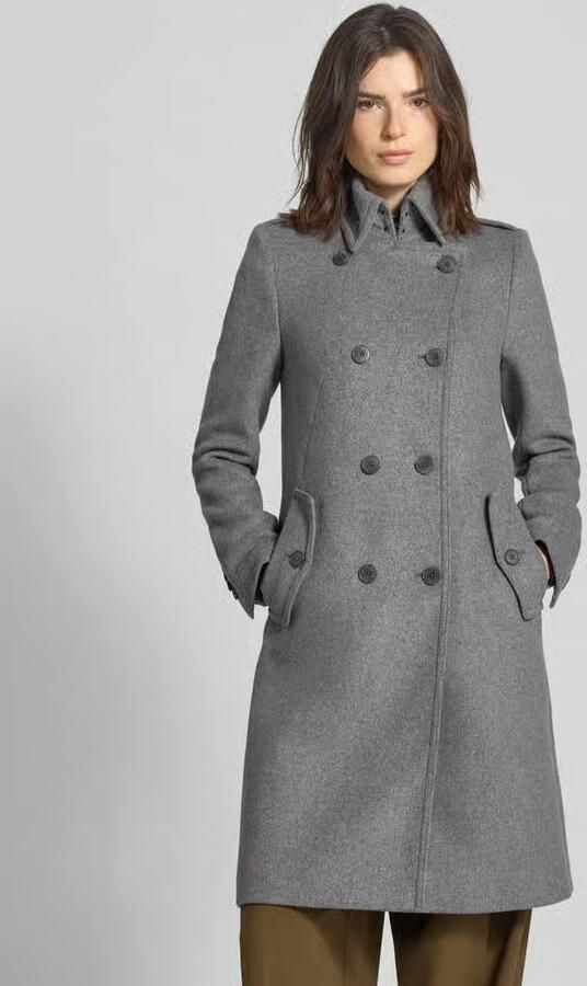 Drykorn Regular fit lange jas van wolmix model 'HARLESTON' - Foto 2