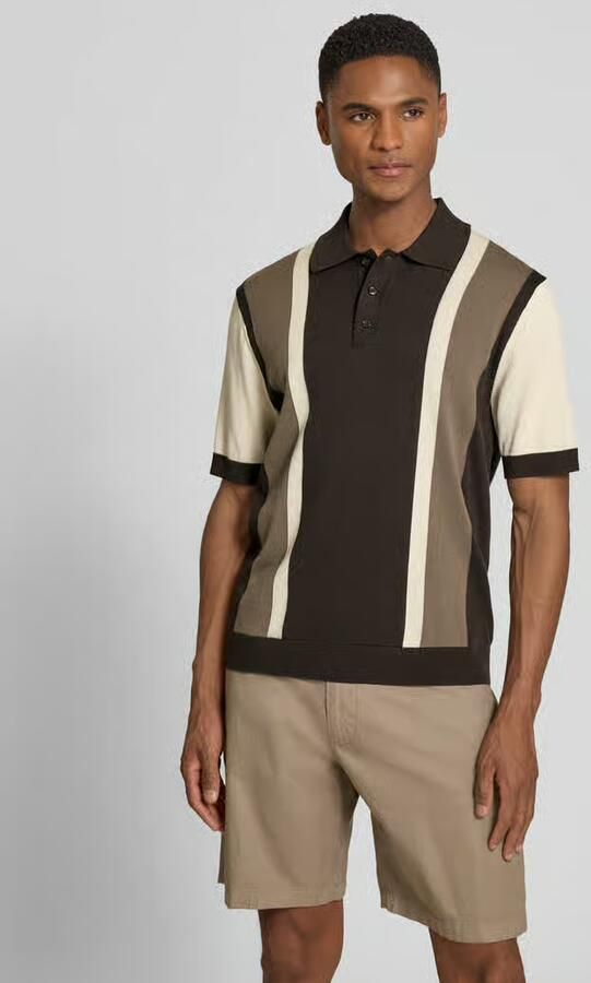 Drykorn regular fit poloshirt in all-over look model 'TAMIAN' - Foto 6
