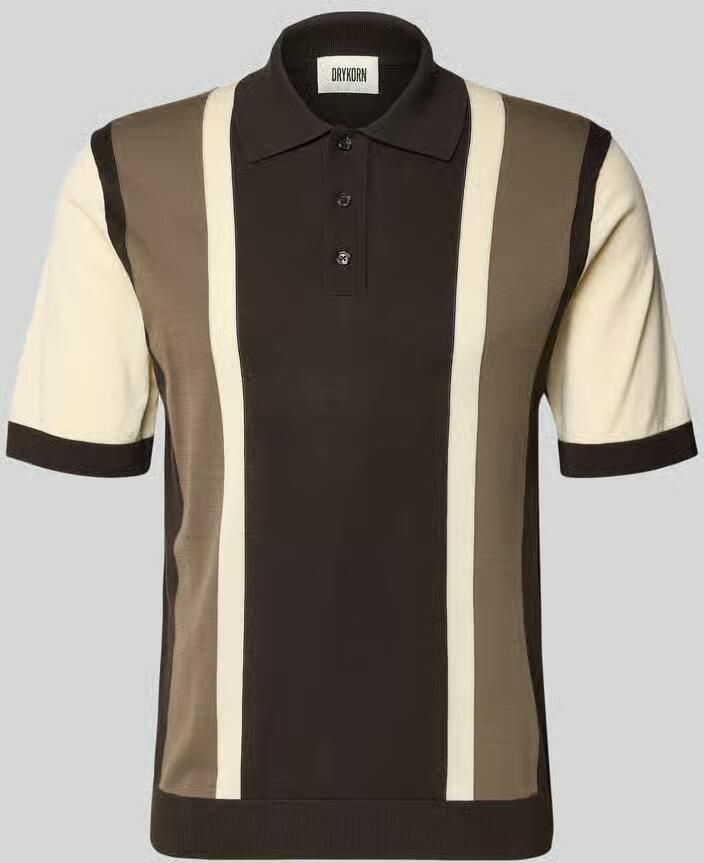 Drykorn regular fit poloshirt in all-over look model 'TAMIAN' - Foto 2