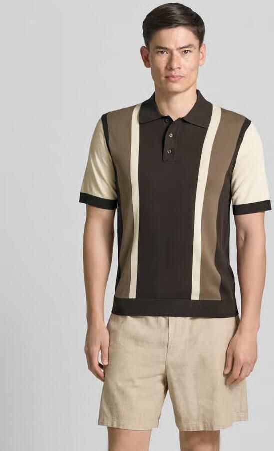 Drykorn regular fit poloshirt in all-over look model 'TAMIAN' - Foto 5