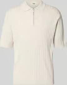 Drykorn regular fit poloshirt met korte ritssluiting
