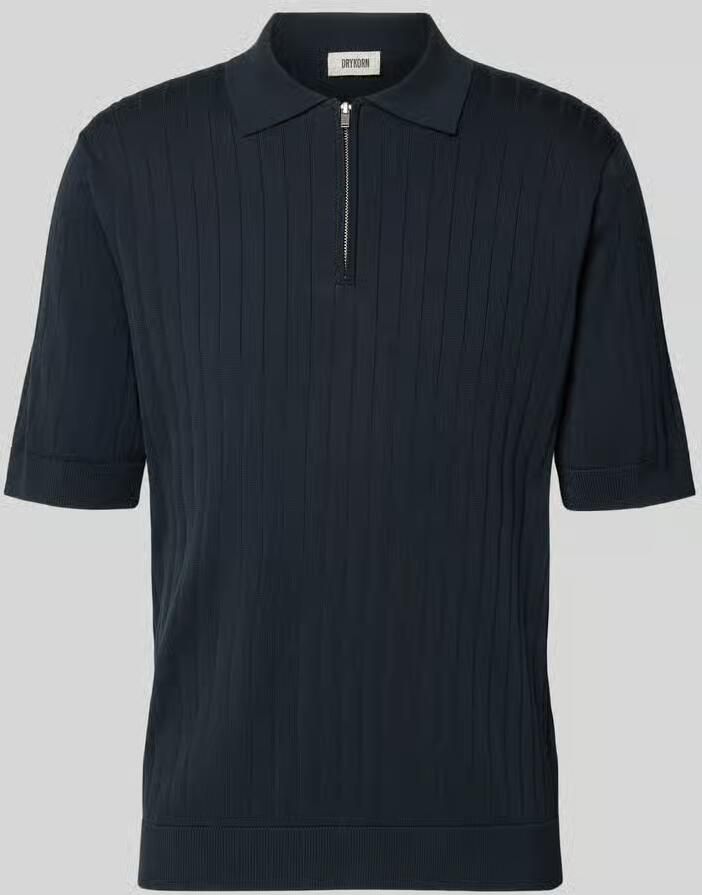 Drykorn regular fit poloshirt met korte ritssluiting - Foto 2