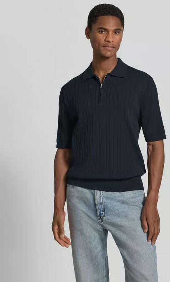 Drykorn regular fit poloshirt met korte ritssluiting - Foto 2