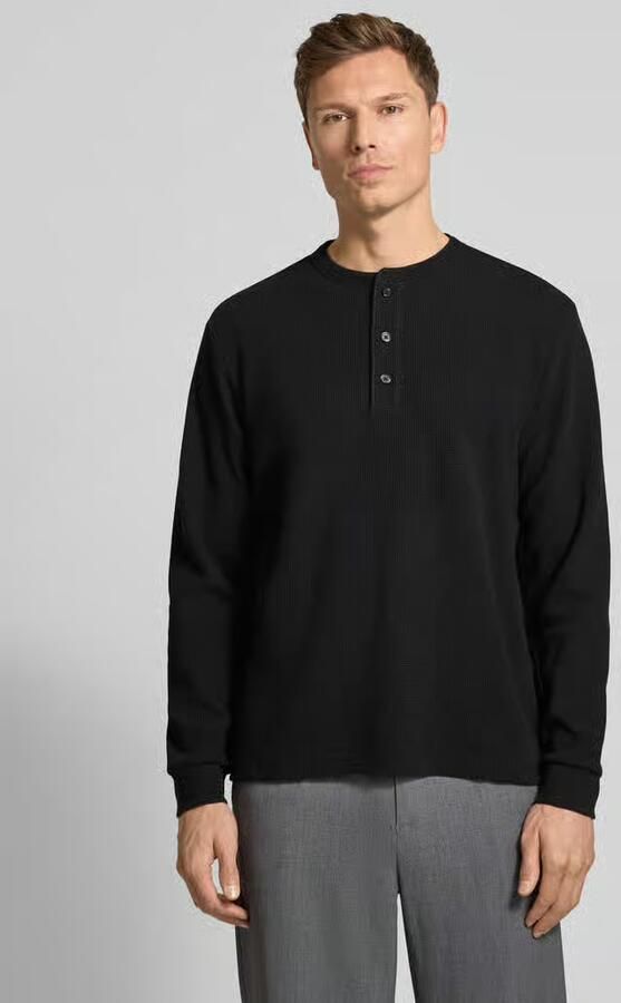 Drykorn Regular fit pullover met knoopsluiting model 'Kilano' - Foto 3