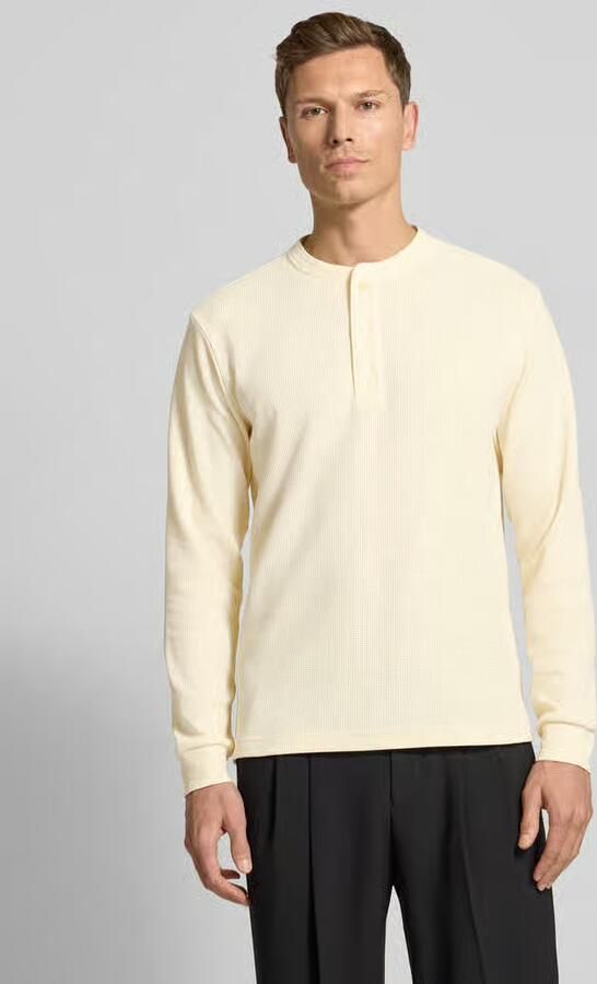 Drykorn Regular fit pullover met knoopsluiting model 'Kilano' - Foto 2