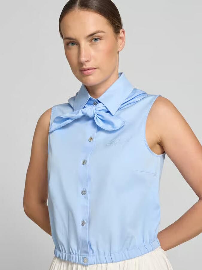 Drykorn regular fit top met logostitching model 'Tiriel'